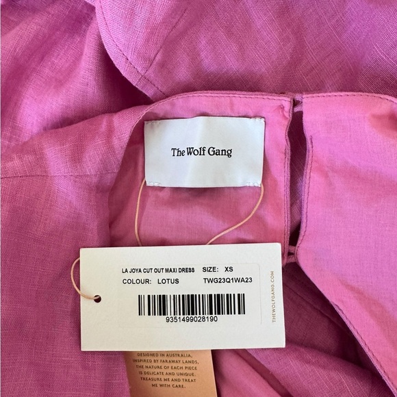 The Wolf Gang - NWT La Joya Cut-Out Linen Maxi Dress Sz XS - Picture 12 of 14